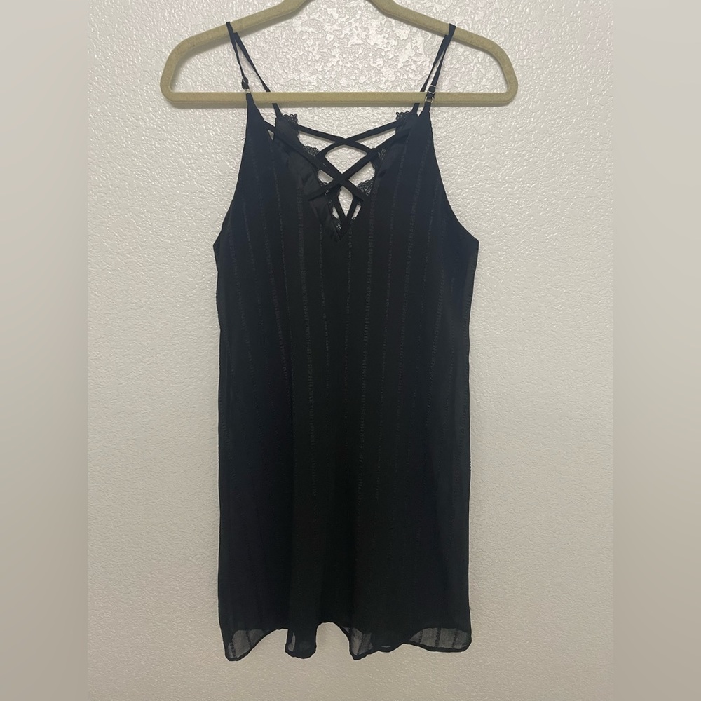 Strapped And Sparkly Black Dress